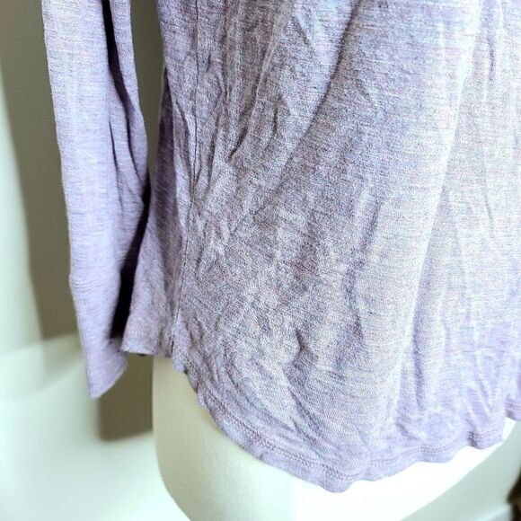 Rachel Zoe | Purple Heathered Cowl Neck Blouse - Picture 3 of 4